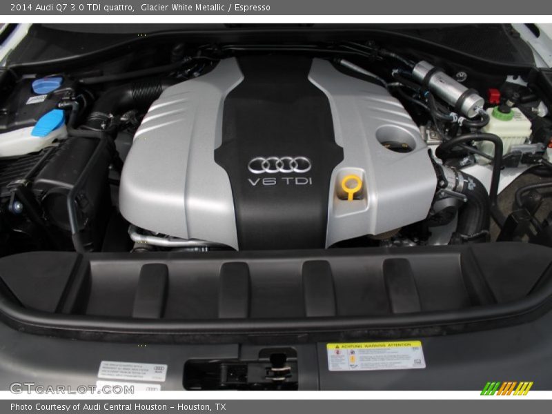 Glacier White Metallic / Espresso 2014 Audi Q7 3.0 TDI quattro