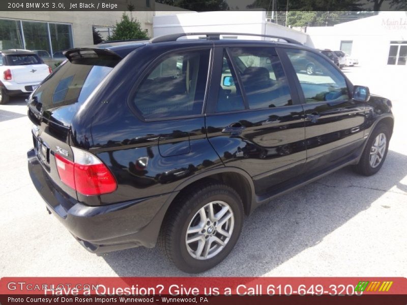 Jet Black / Beige 2004 BMW X5 3.0i