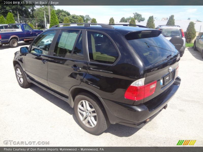 Jet Black / Beige 2004 BMW X5 3.0i