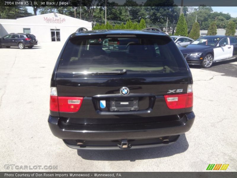 Jet Black / Beige 2004 BMW X5 3.0i