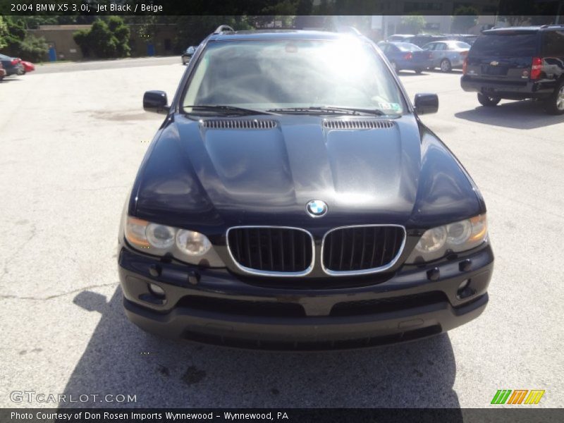 Jet Black / Beige 2004 BMW X5 3.0i