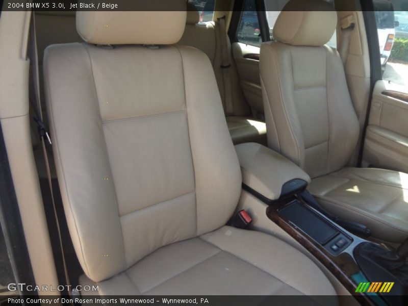Jet Black / Beige 2004 BMW X5 3.0i