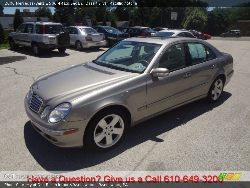 Desert Silver Metallic / Stone 2006 Mercedes-Benz E 500 4Matic Sedan