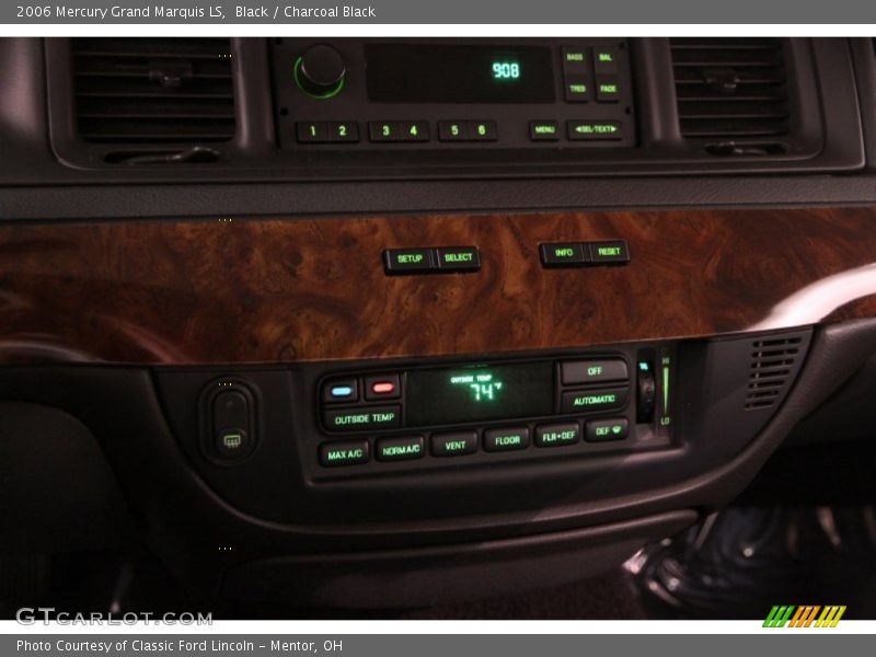 Black / Charcoal Black 2006 Mercury Grand Marquis LS