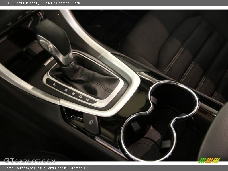 Sunset / Charcoal Black 2014 Ford Fusion SE