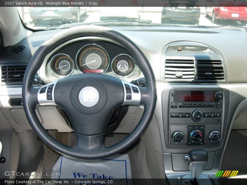 Midnight Blue Metallic / Gray 2007 Saturn Aura XE