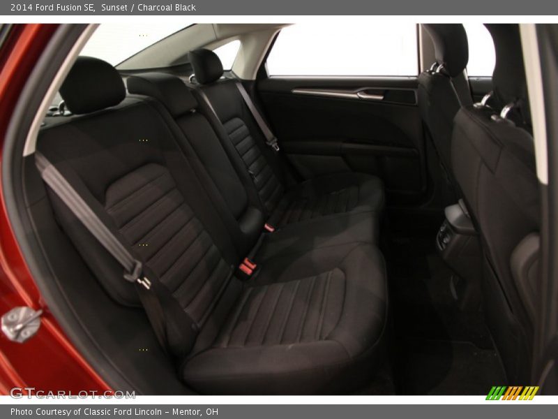 Sunset / Charcoal Black 2014 Ford Fusion SE