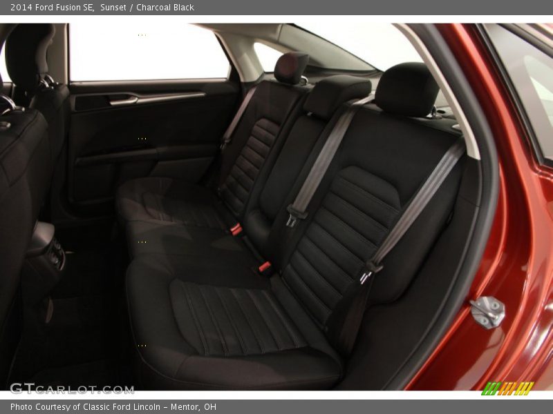 Sunset / Charcoal Black 2014 Ford Fusion SE