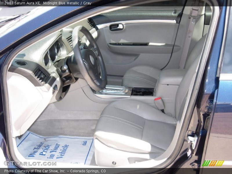 Midnight Blue Metallic / Gray 2007 Saturn Aura XE