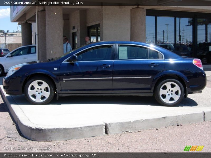 Midnight Blue Metallic / Gray 2007 Saturn Aura XE