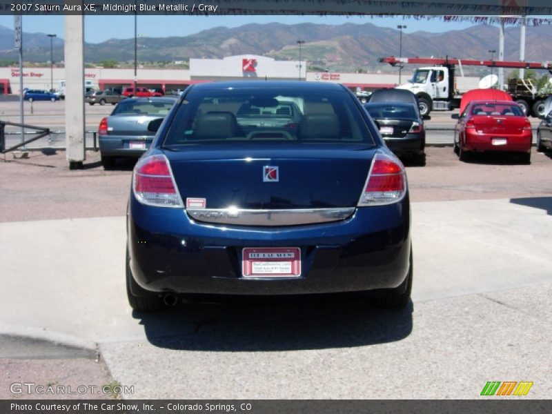 Midnight Blue Metallic / Gray 2007 Saturn Aura XE