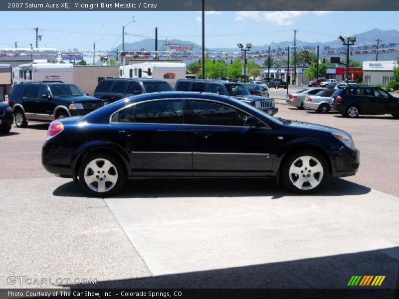 Midnight Blue Metallic / Gray 2007 Saturn Aura XE