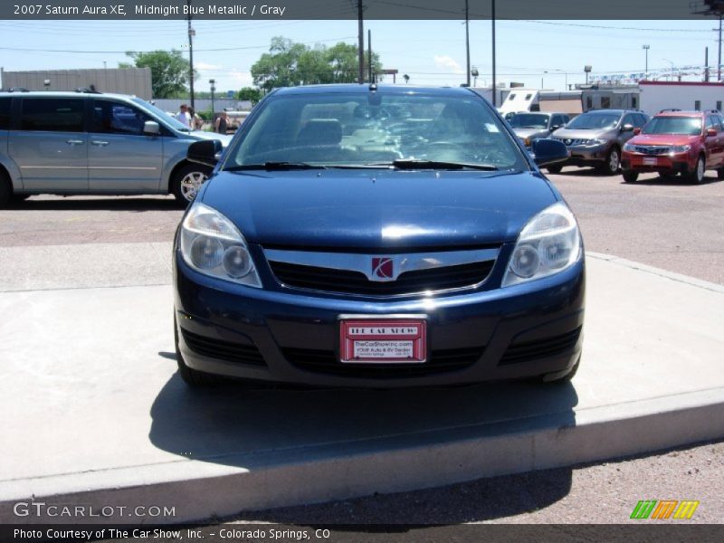 Midnight Blue Metallic / Gray 2007 Saturn Aura XE