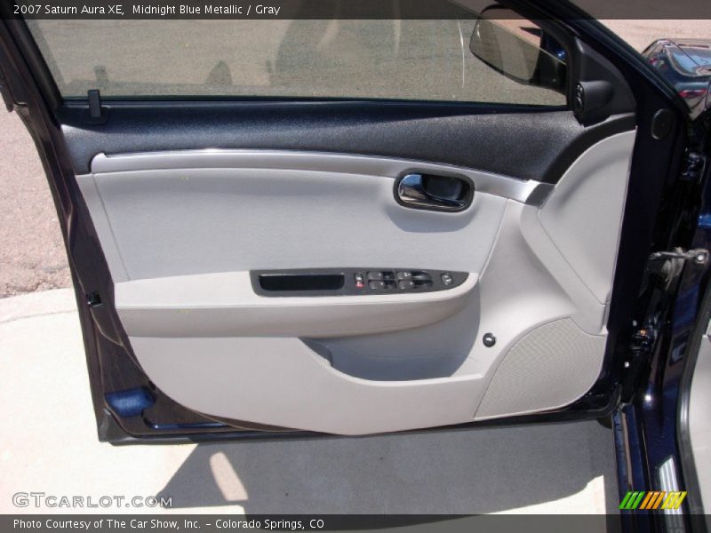Midnight Blue Metallic / Gray 2007 Saturn Aura XE