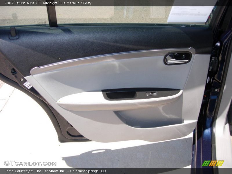Midnight Blue Metallic / Gray 2007 Saturn Aura XE