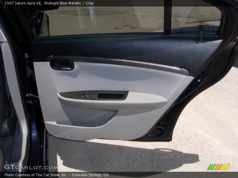 Midnight Blue Metallic / Gray 2007 Saturn Aura XE
