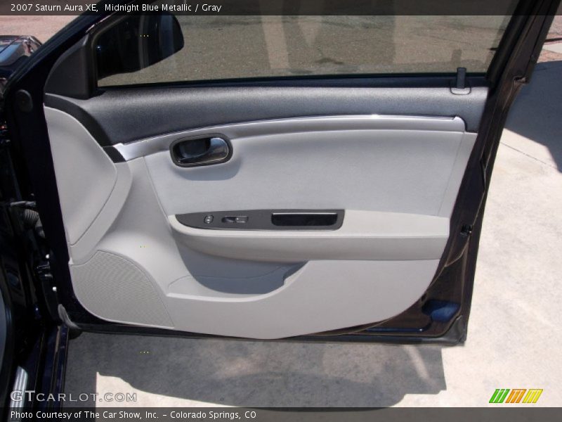 Midnight Blue Metallic / Gray 2007 Saturn Aura XE