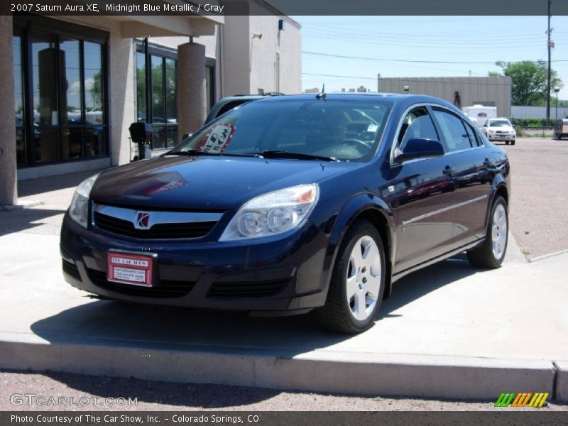 Midnight Blue Metallic / Gray 2007 Saturn Aura XE