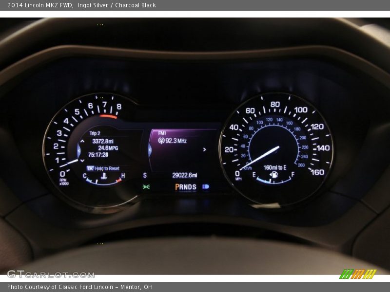 Ingot Silver / Charcoal Black 2014 Lincoln MKZ FWD