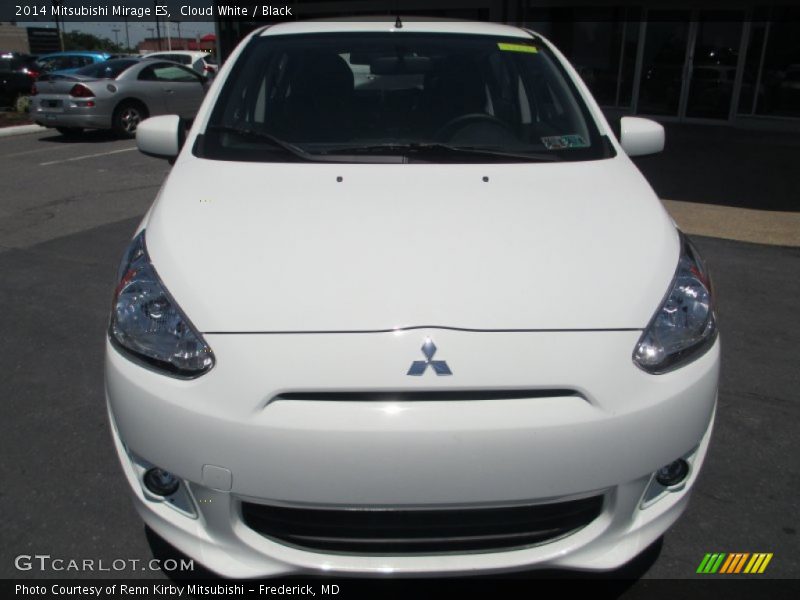 Cloud White / Black 2014 Mitsubishi Mirage ES