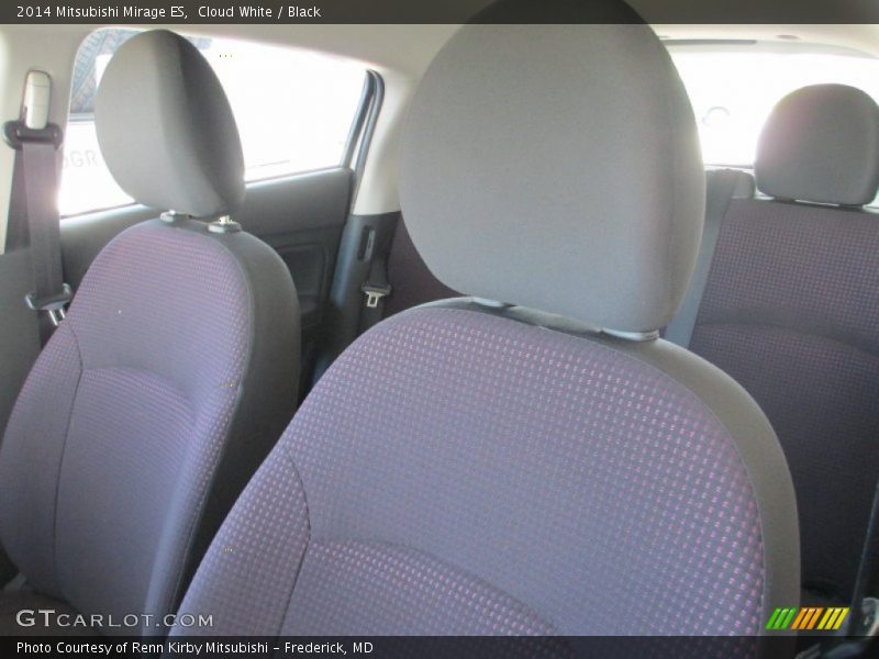 Cloud White / Black 2014 Mitsubishi Mirage ES