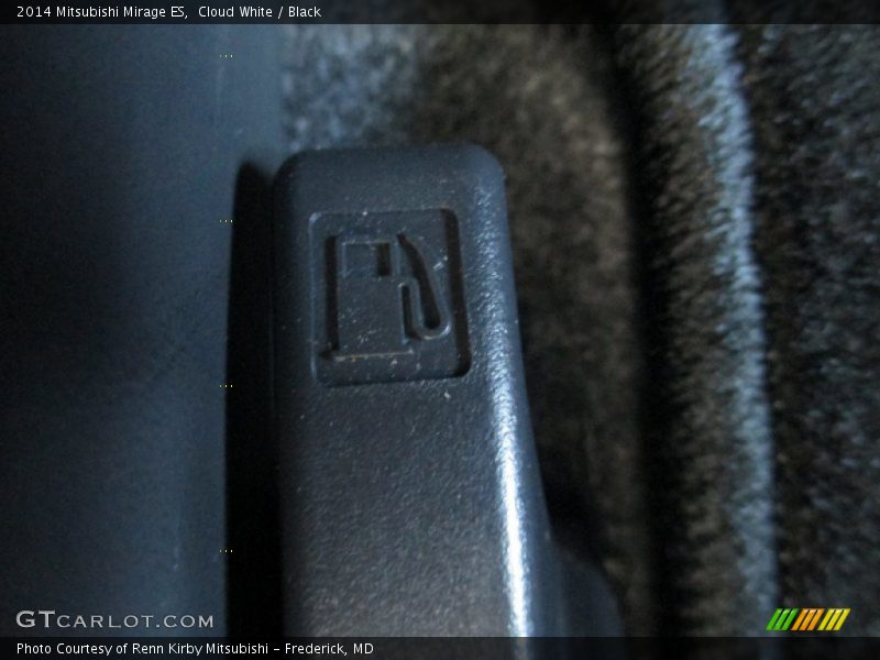 Cloud White / Black 2014 Mitsubishi Mirage ES