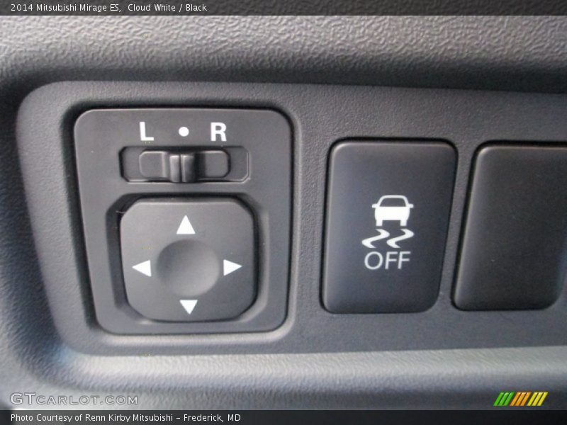 Cloud White / Black 2014 Mitsubishi Mirage ES