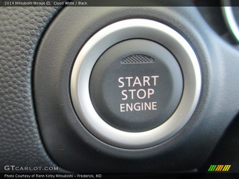 Cloud White / Black 2014 Mitsubishi Mirage ES