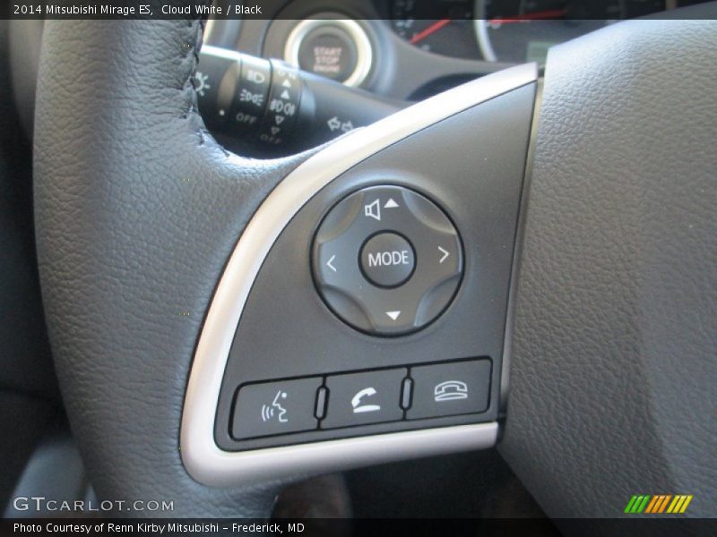Cloud White / Black 2014 Mitsubishi Mirage ES