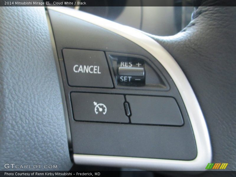 Cloud White / Black 2014 Mitsubishi Mirage ES
