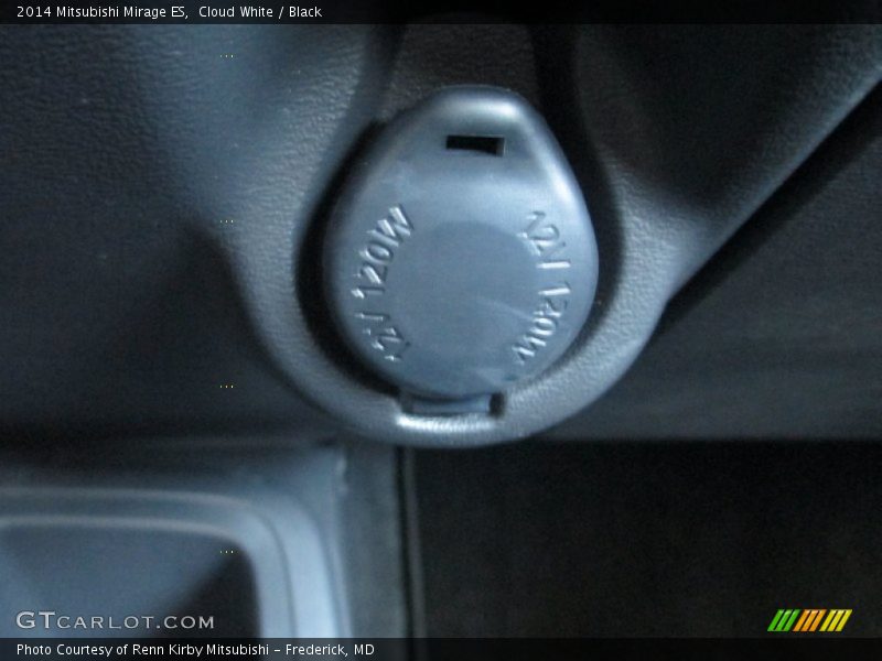 Cloud White / Black 2014 Mitsubishi Mirage ES