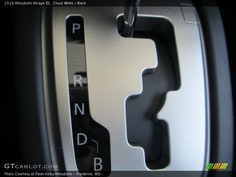 Cloud White / Black 2014 Mitsubishi Mirage ES