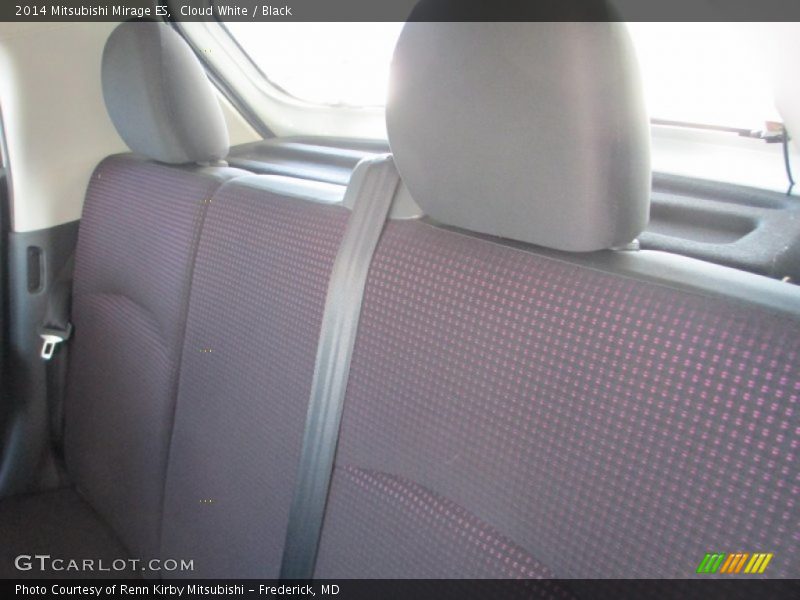 Cloud White / Black 2014 Mitsubishi Mirage ES