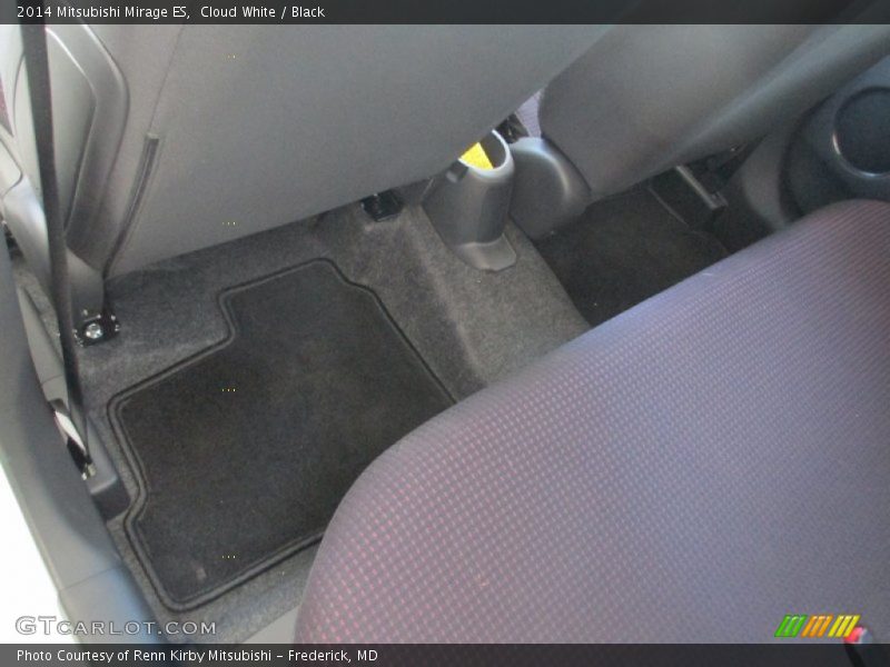 Cloud White / Black 2014 Mitsubishi Mirage ES