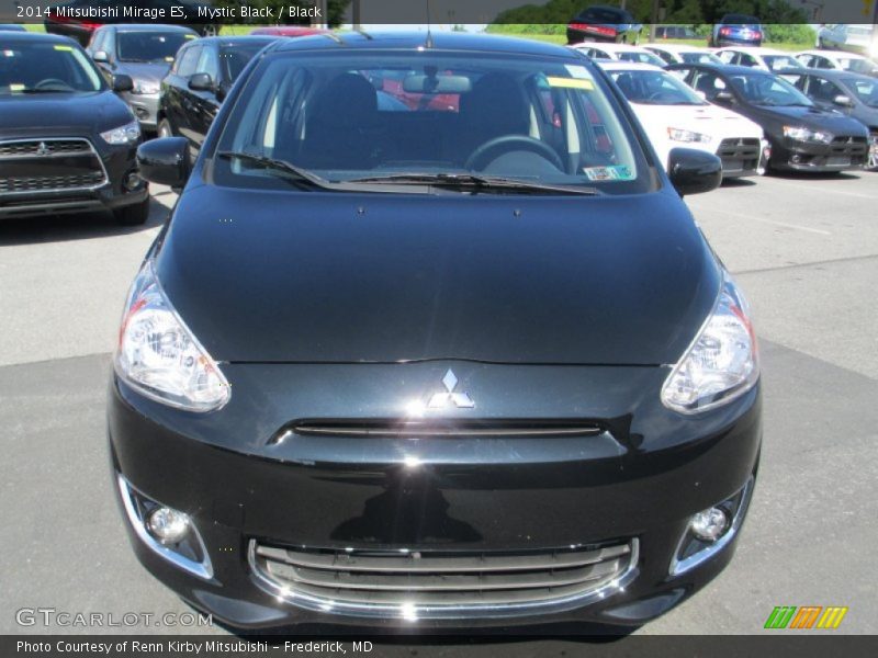 Mystic Black / Black 2014 Mitsubishi Mirage ES