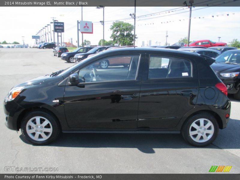 Mystic Black / Black 2014 Mitsubishi Mirage ES