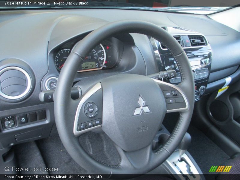 Mystic Black / Black 2014 Mitsubishi Mirage ES