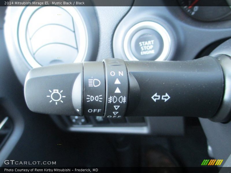 Mystic Black / Black 2014 Mitsubishi Mirage ES