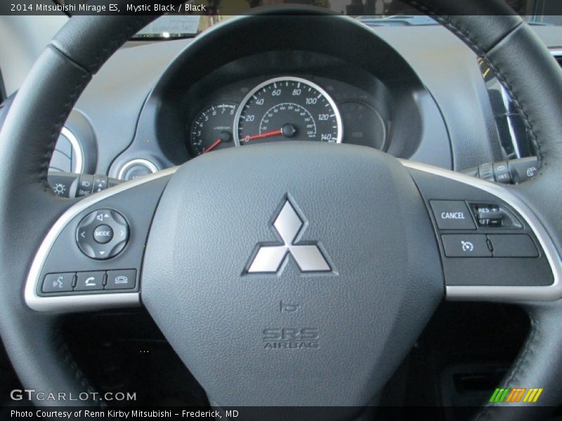 Mystic Black / Black 2014 Mitsubishi Mirage ES