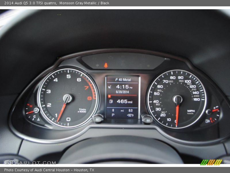 Monsoon Gray Metallic / Black 2014 Audi Q5 3.0 TFSI quattro