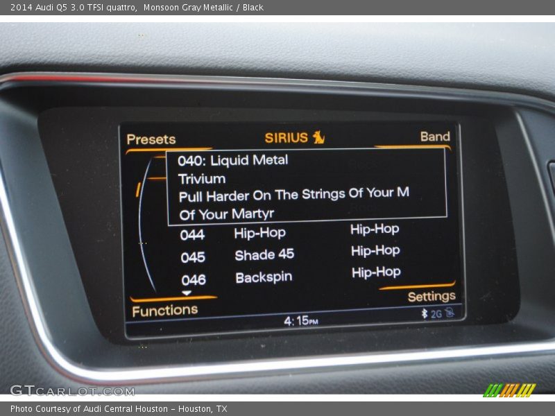 Monsoon Gray Metallic / Black 2014 Audi Q5 3.0 TFSI quattro