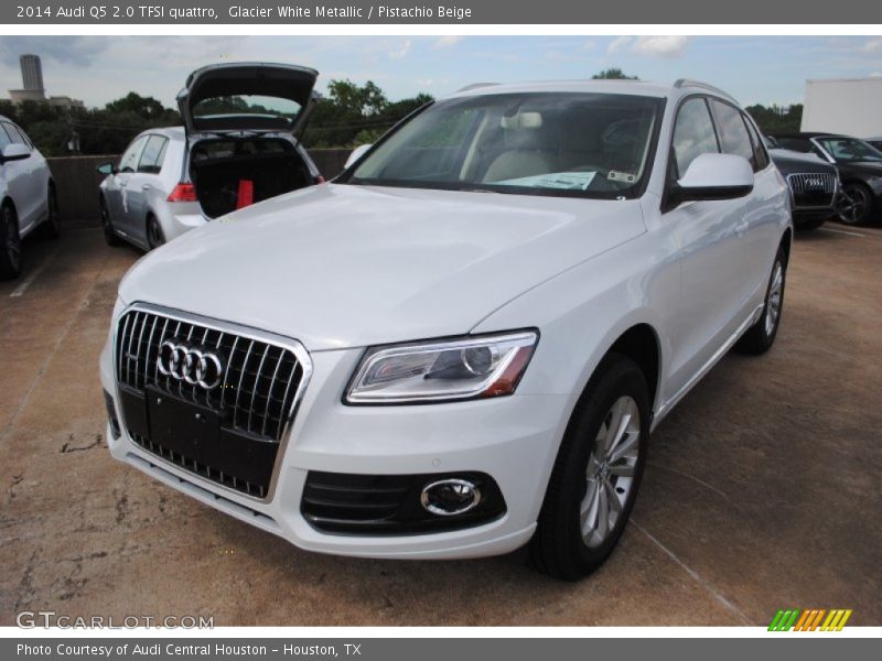 Glacier White Metallic / Pistachio Beige 2014 Audi Q5 2.0 TFSI quattro