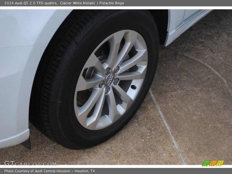 Glacier White Metallic / Pistachio Beige 2014 Audi Q5 2.0 TFSI quattro