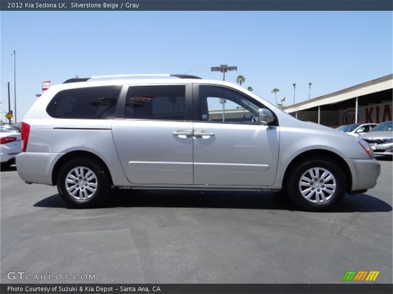 Silverstone Beige / Gray 2012 Kia Sedona LX