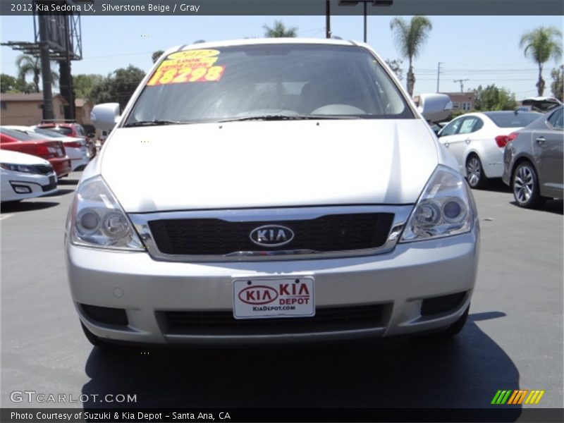 Silverstone Beige / Gray 2012 Kia Sedona LX