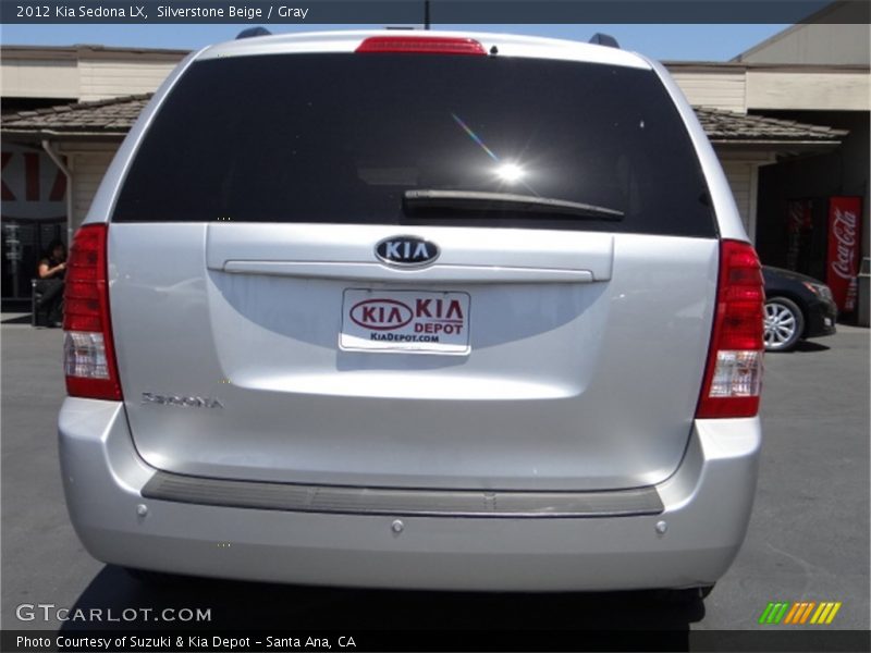 Silverstone Beige / Gray 2012 Kia Sedona LX