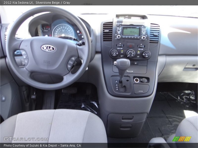 Silverstone Beige / Gray 2012 Kia Sedona LX