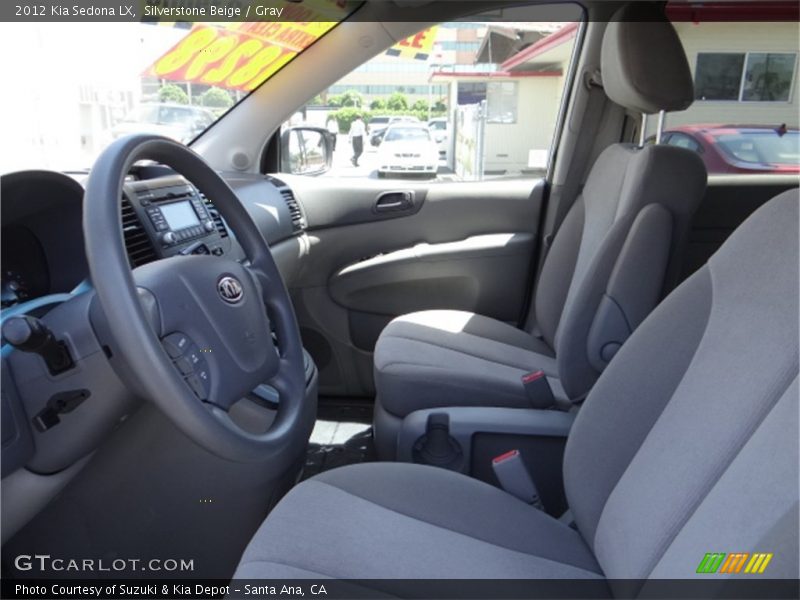 Silverstone Beige / Gray 2012 Kia Sedona LX