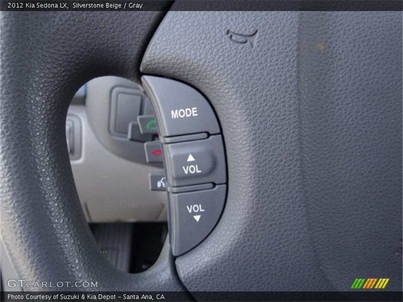Silverstone Beige / Gray 2012 Kia Sedona LX