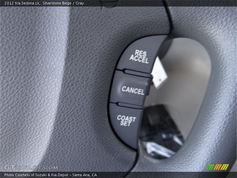 Silverstone Beige / Gray 2012 Kia Sedona LX